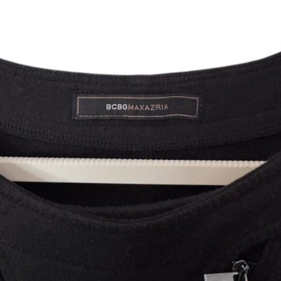 BCBGMaxAzria black long sleeve sweater dress size M - Picture 8 of 8